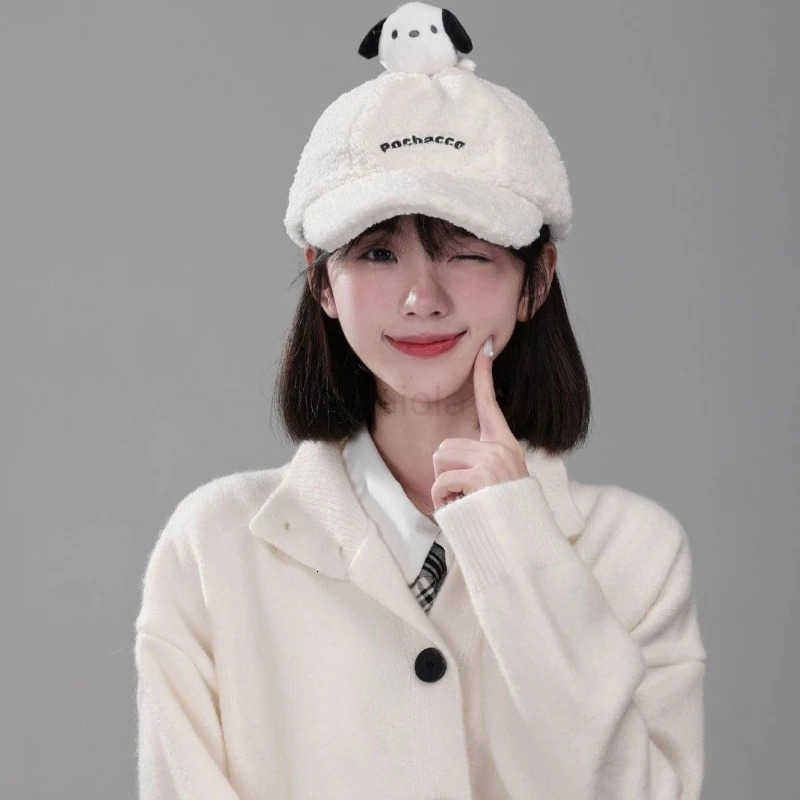 Sanrio adult cartoon plush baseball hat Cartoon Outdoor Big Head Circumference Keep Warm Autumn and Winter Hats L250919