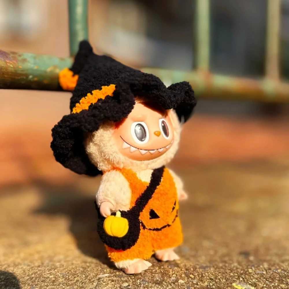 For 1517cm Labubu Clothes Pumpkin Wizard Outfit Cute Halloween Set Doll Accessories Halloween Christmas Gift C250919