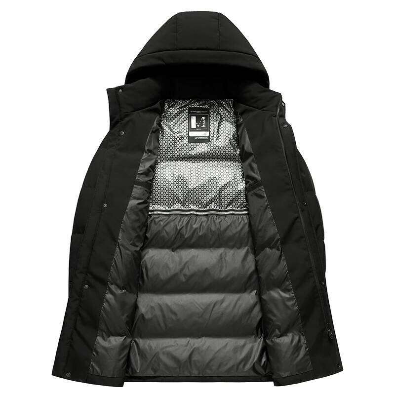 2024 new style winter Down Jacket Men White Duck Coat Windproof Warm Overcoat Thicken Solid Color Hooded jackets Male Clothing
