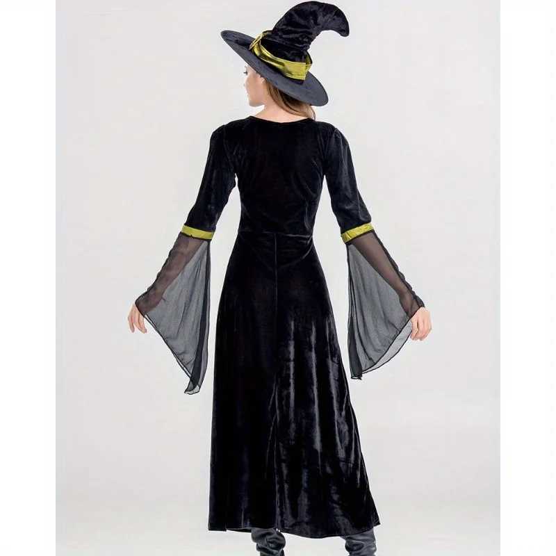 Halloween Witch Costume Womens Cosplay Long Dress for Masquerade Stage Performance Costumes Accessories L250918