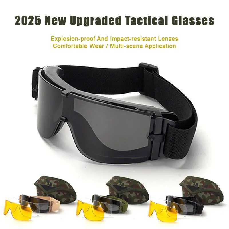 JSJM 2025 Tactical Goggs Windproof UV400 Protective Eyewear for Shooting Cycling Mountaineering Outdoor Sports Y250919