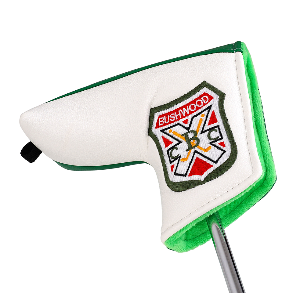 Golf Headcover PU White Green Blade Putter Headcover Golf Club Putter Head Cover Cover Club Golf Head Cover Putter Cover