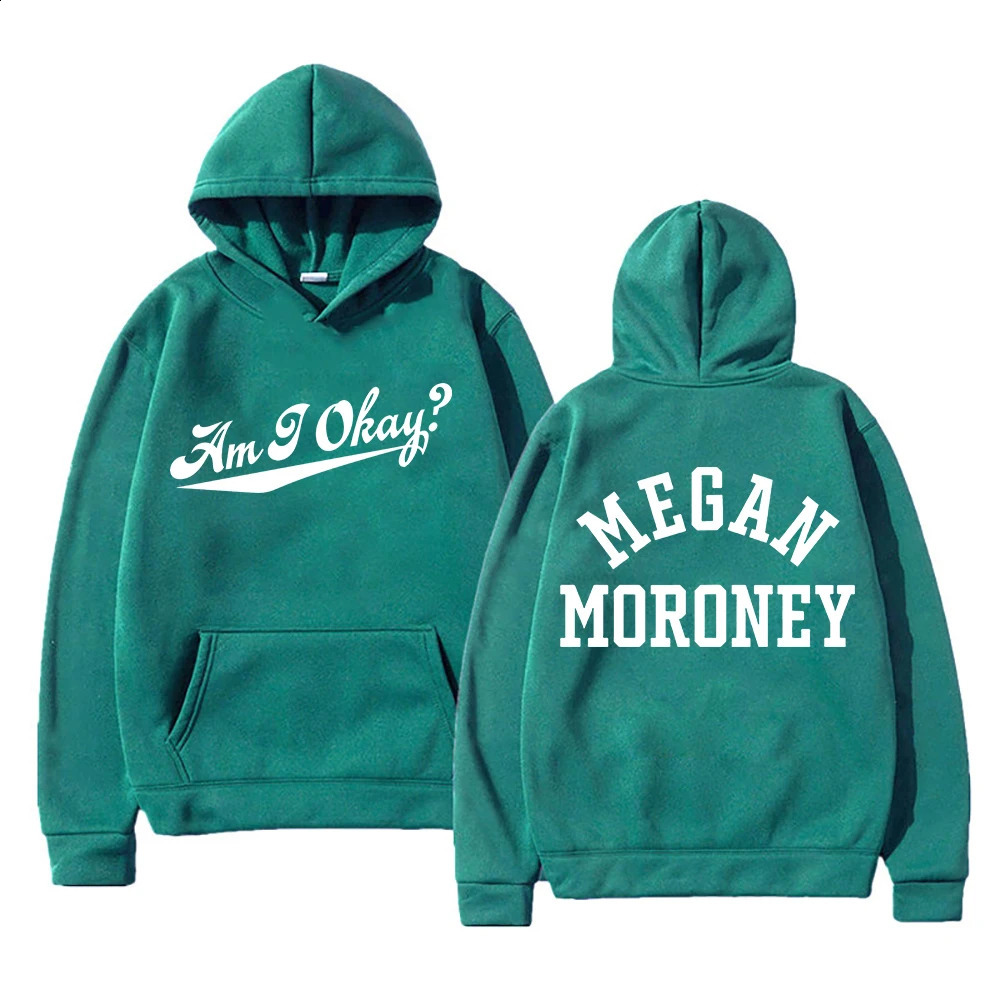 Megan Moroney Am I Okay Hoodie WomenMen Harajuku Aesthetic Letter Print Hoodies Unisex Autumn Winter Pullover Sweatshirts Hoody 250918