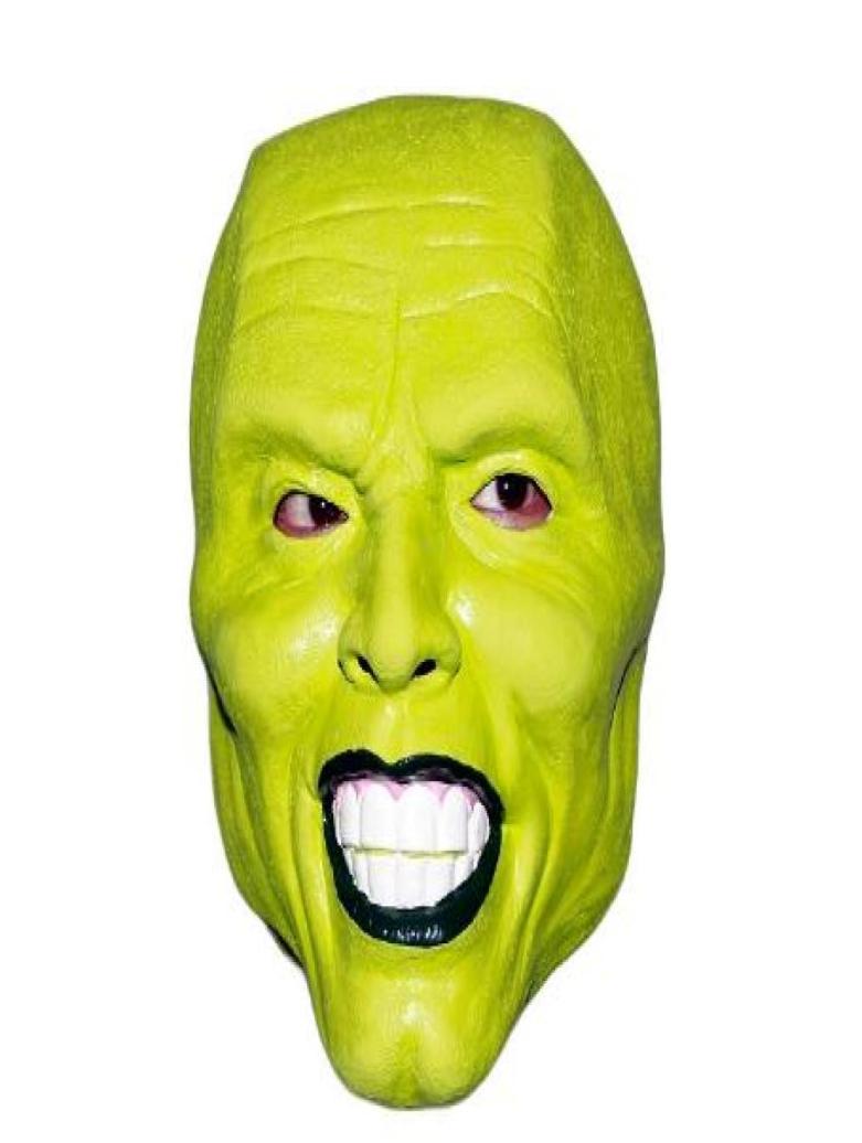 Halloween The Mask Jim Carrey Cosplay Green Mask Costume Adult Fancy Dress Face Halloween Masquerade Party Cosplay Movies Ma6335304