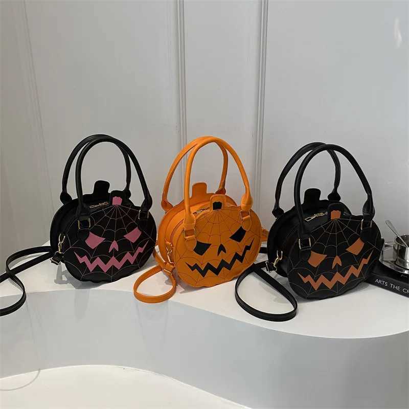 Halloween Creative Pumpkin Bag Casual Fashion Color Block Cartoon Shoulder Womens Bag Trendy Crossbody Bag for GiftsXJ250918
