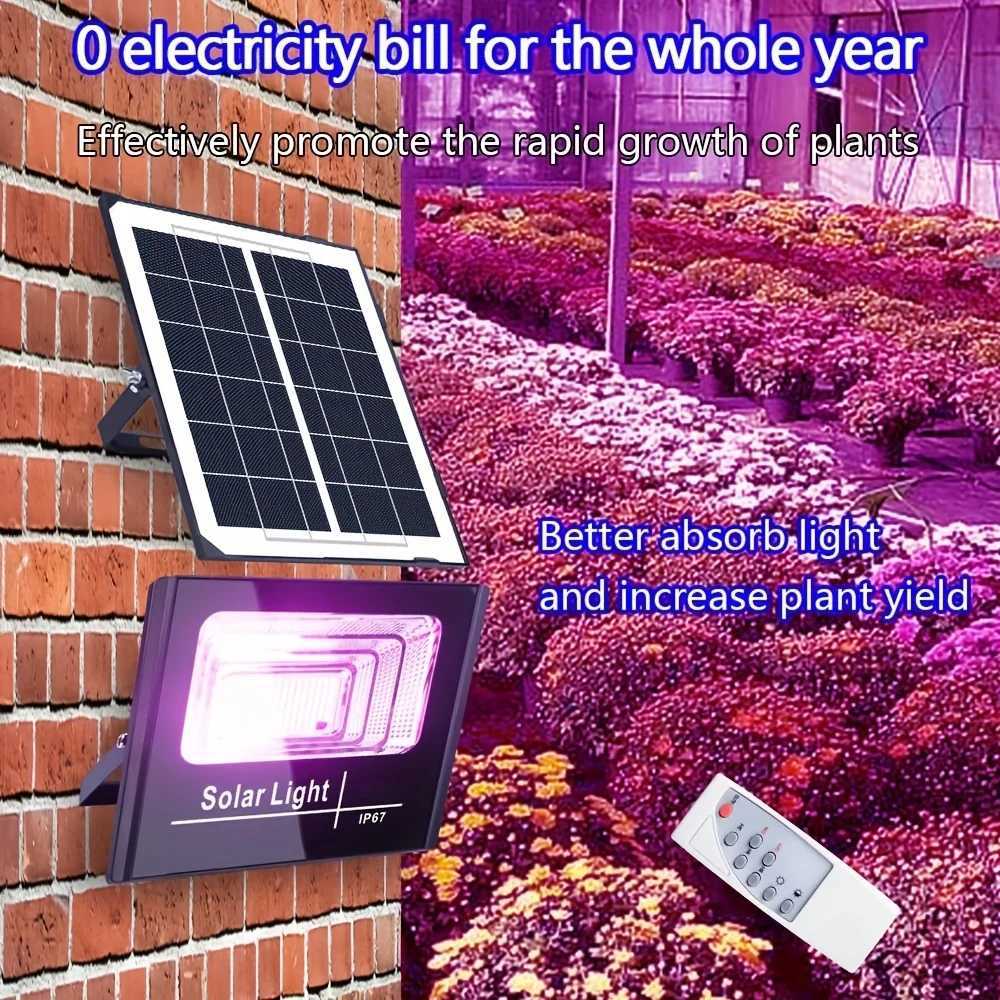 3560W Solar LED Grow Light Full Spectrum Floodlight Plant Growing Light Remote Waterproof Phytolamp for Indoor Outdoor Plants C250919
