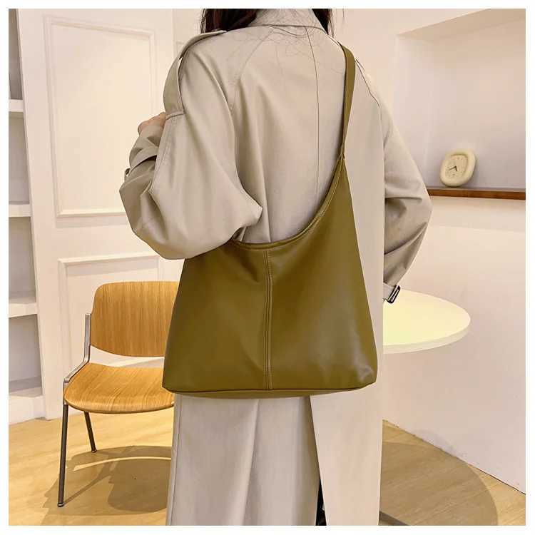 New Tote bag hand bill of lading shoulder womens bag retro simple large bag Tote bagXJ250918