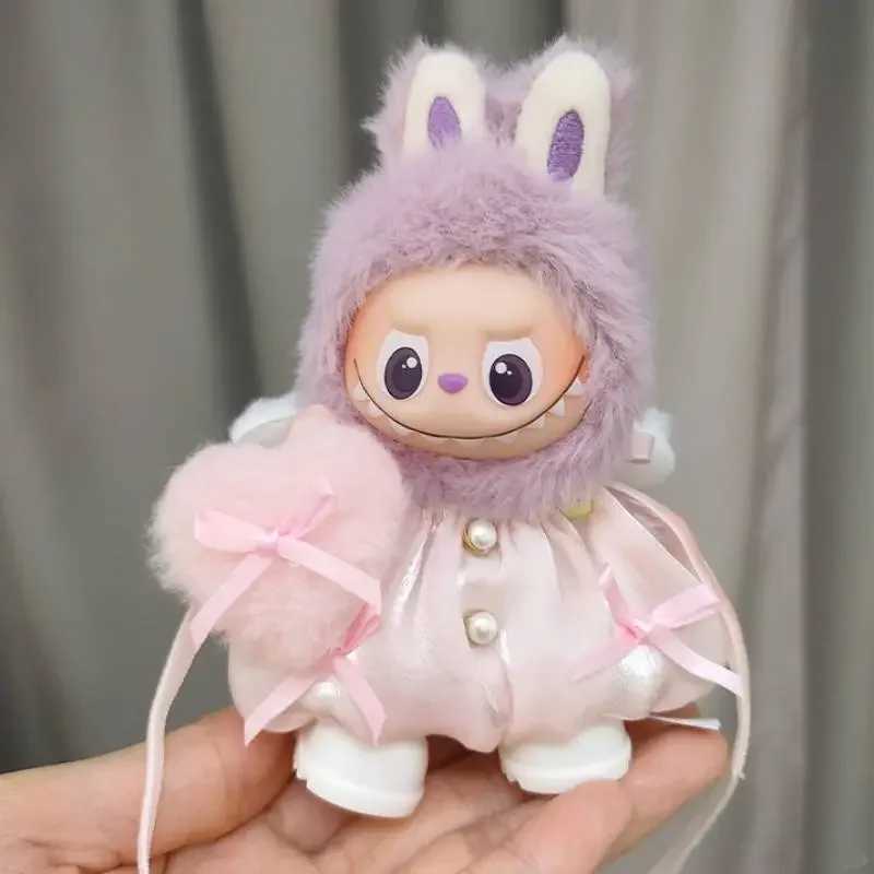 For Mini Labubu 40 The Monsters Pin for Love Series doll devil Angel Wings Panties Outfits for labubu Clothes Accessories C250919