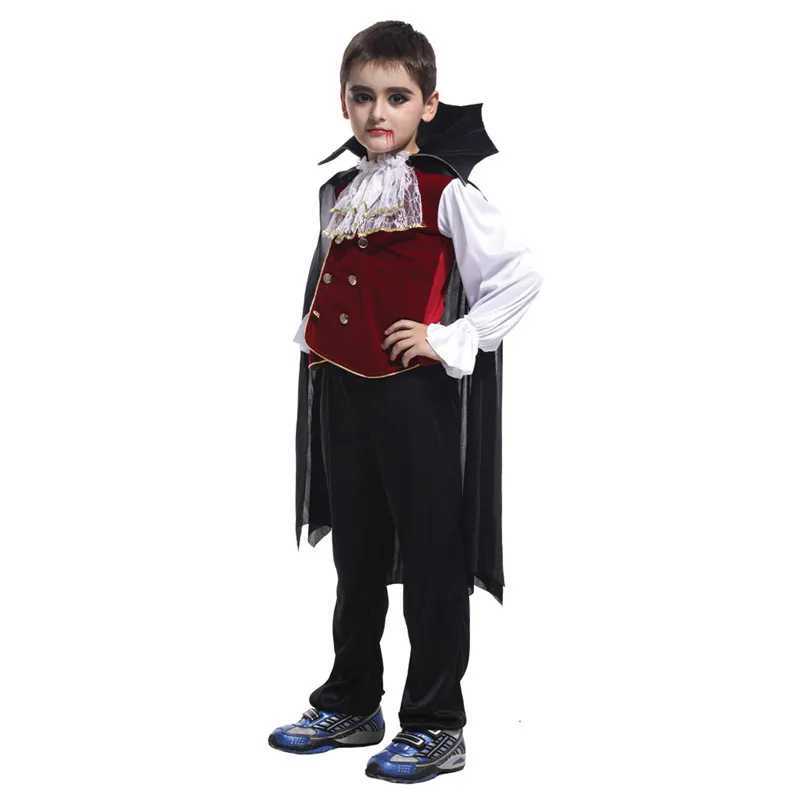 Child Noble Count Dracula Costume Gothic Victorian Vampire Costumes for Boys Halloween Purim Party Carnival Cosplay Umorden L250918