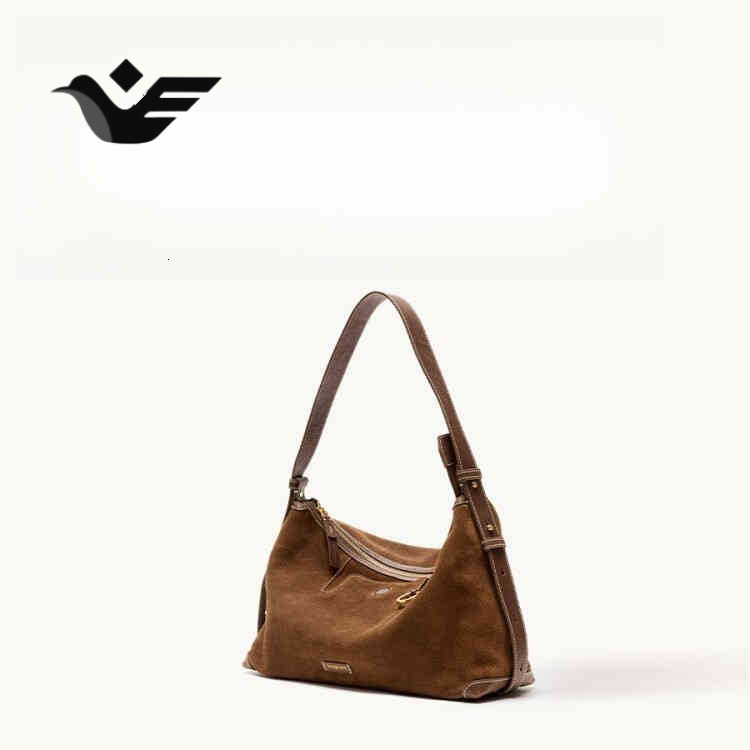 Feiyan Free Shipping New Designer Bag 2025 High-quality Trendy Shallow Bag Suede Underarm Bag Multifunctional Casual Women's Dumpling Bag