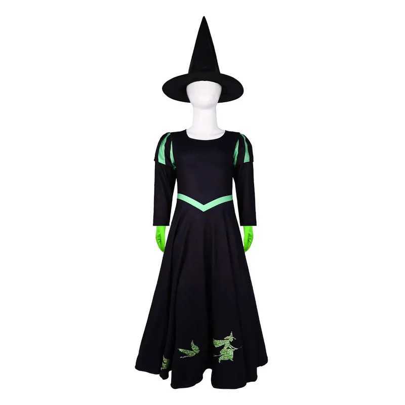 Wicked Halloween cosplay costume party stage performance costume magic witch L250918