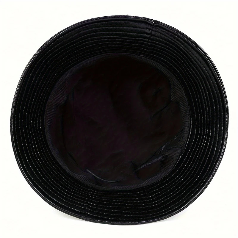 winter Fashion bucket hat Artificial leather windproof warm bucket hats men women wild cap Panama fisherman caps gorras 250918