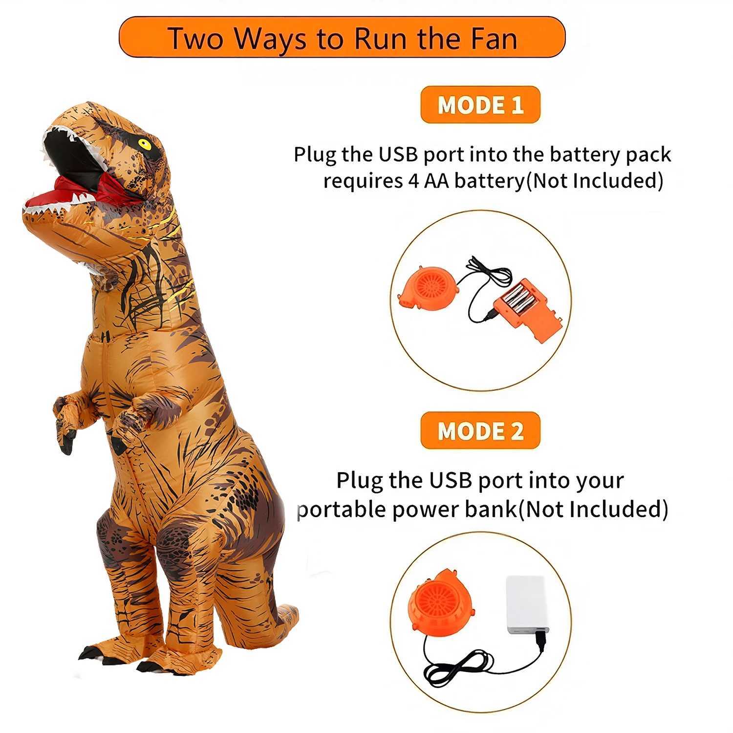 inflatable dinosaur costume adultTRex Dinosaur Costume Adults Funny Cosplay Halloween L250918