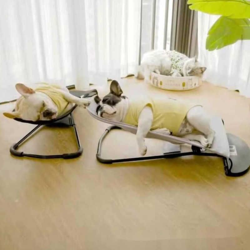 Other Pet Supplies Pet Rocking Chair Foldable Multi Angle Adjustable Common To Cats And Dogs Metal Frame Mesh Small Dog Rocking Chairs Nap Hammocks