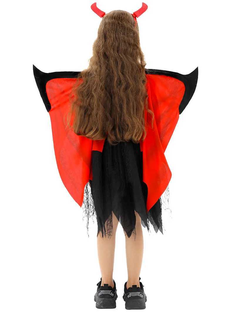 Carnival Halloween Vampire Cosplay Devil Girl Costume Kindergarten Stage Childrens Performance L250918