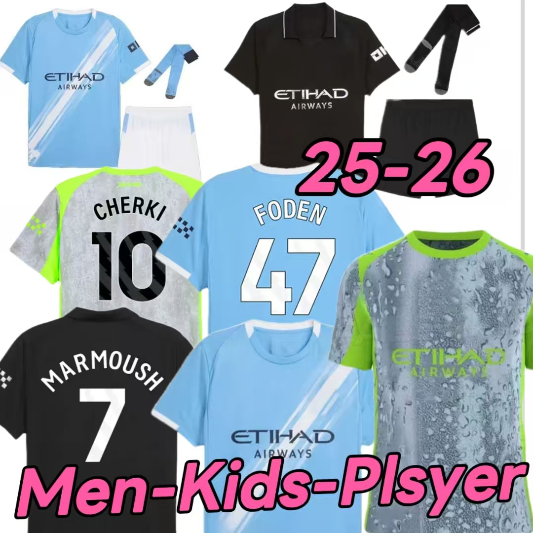25 26 Erling Haaland SOCCER JERSEYS player fans Kovacic GREALISH DE BRUYNE FODEN EDERSON M 2024 2025 man cityS football shirts men kids kit Goalkeeper