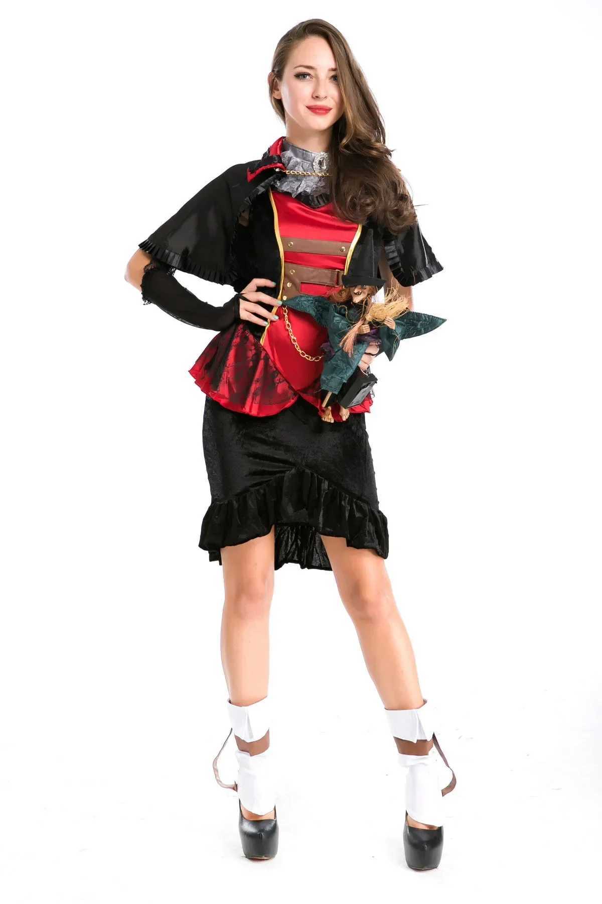 Scary Halloween Costumes For Women Vampire Sexy Adult Witch Dress Cosplay L250918