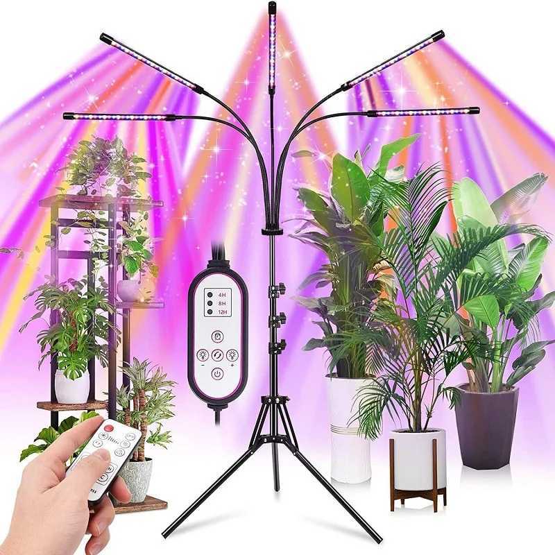 Plant Full Spectrum Timer Four Heads5Head Plant Growth Light Aquarium Fish Tank Landscaping Seedling Supplementary LightLED C250919