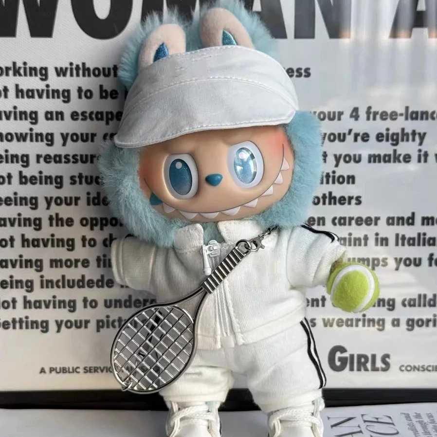 ForV1 V2 30 labubu clothes Sports suit Tennis dress up Peaked cap canvas shoes Hooded sweater set For ropa labubu clothes outfi C250919