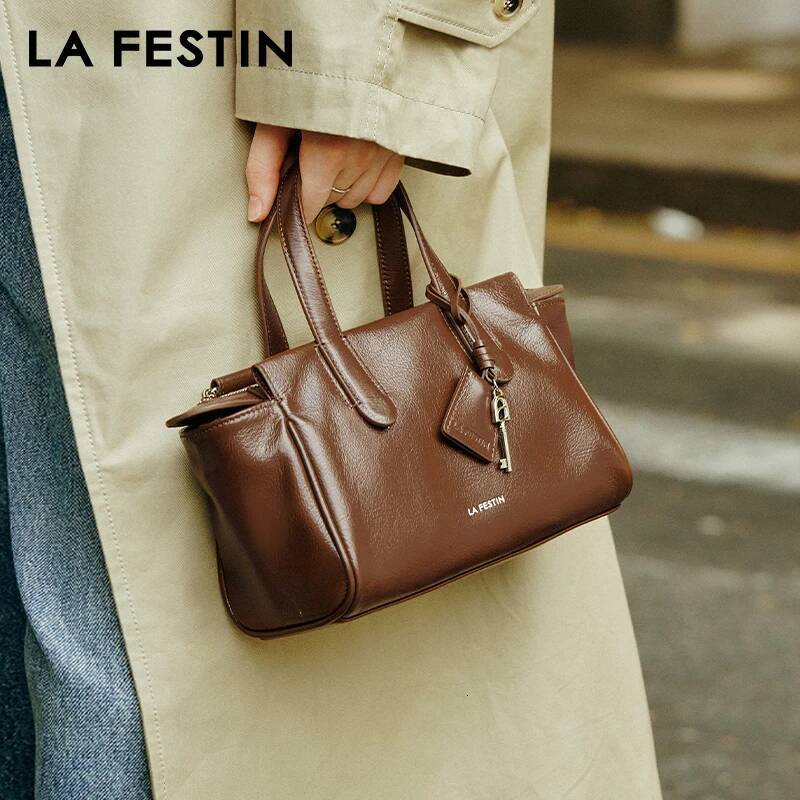 LA FESTIN Original 2025 New Handbag Woman Fashion Shoulder Tote Brand Bags Lady Cross Body Bag with Key Pendant