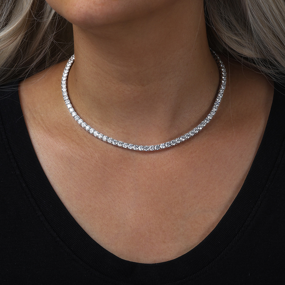 Cheapest Price SizeMoissanite Diamond Tennis Chain Necklace Bracelet Hip Hop Iced Out Jewelry VVS Moissanite Chain