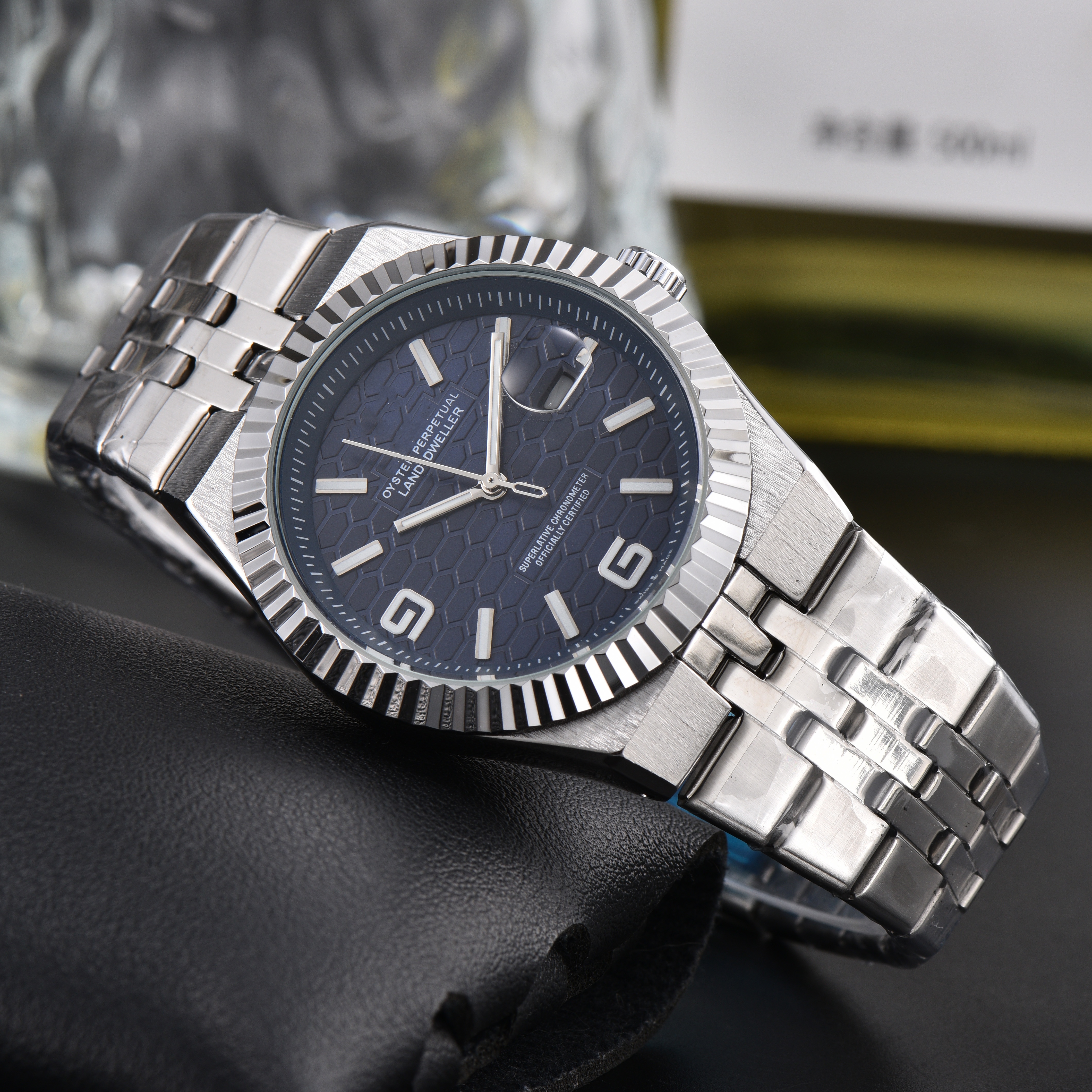 Luxury men women Oysterity Perpetuality Land-Dweller watches Quartz automatic movement WATCH stainless steel strap Wristwatches Montres bracelets Relogio Uhren