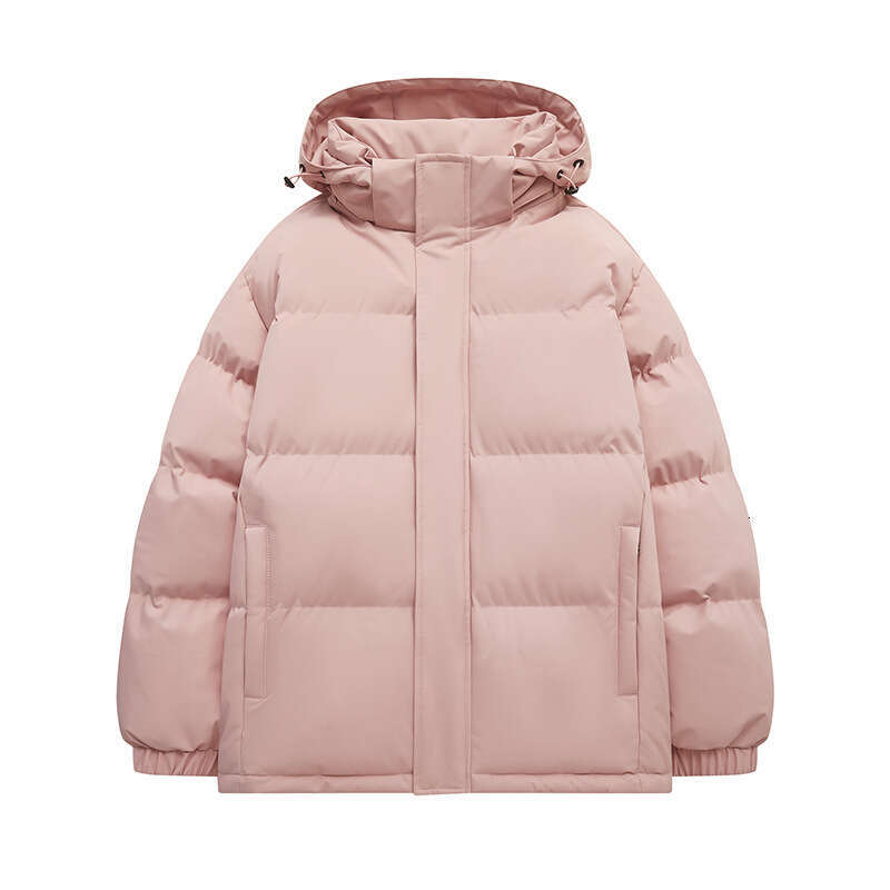 Winter New Down Men Hooded Thickened Couple Puffer Jacket Trendy Loose Fit Warm Cotton Coat