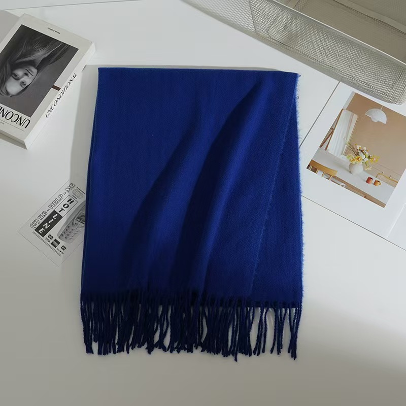 T1785 New Style Solid Color Cashmere Scarf for Women - Korean Style, Suitable for Autumn/Winter