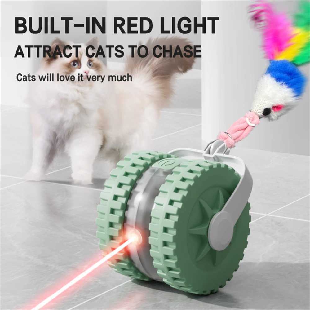 Cat Interactive Ball Toy Automatic Rolling Ball with Tail Rechargeable Smart Pet Interactive Toy Intelligent Mouse for Cat X250918