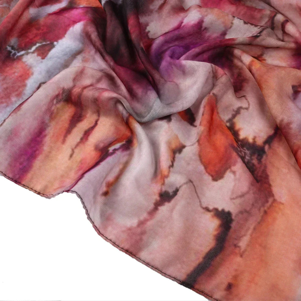 est Printed Modal Cotton Hijab Scarf Muslim Premium Ombre Tie Dye Watercolour Marble Print Shawl Hijab Scarf 250918