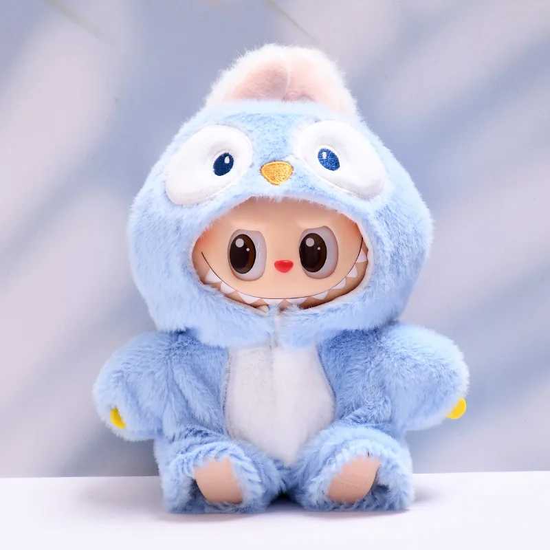 Clothes For Labubu 17cm II Idol Dolls Sitting Party The Monster Outfit Accessories Clothing Kids Gift Cute Penguin Baby Jumpsuit C250919