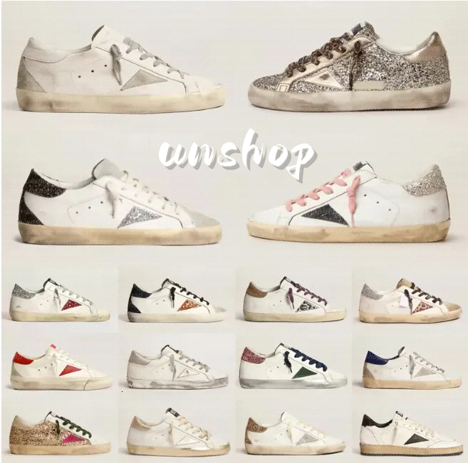 2025 Designer Shoes Ball Star Old Shoe Loafers Sneakers Shoes Leather Italy Dirty Brand Women Men Ball Casual Star Trainers eur 35-45