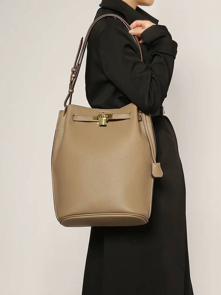 Designer Tote for Women - Spacious Leather Work Bag with Zipper Closure & Removable Shoulder Strap