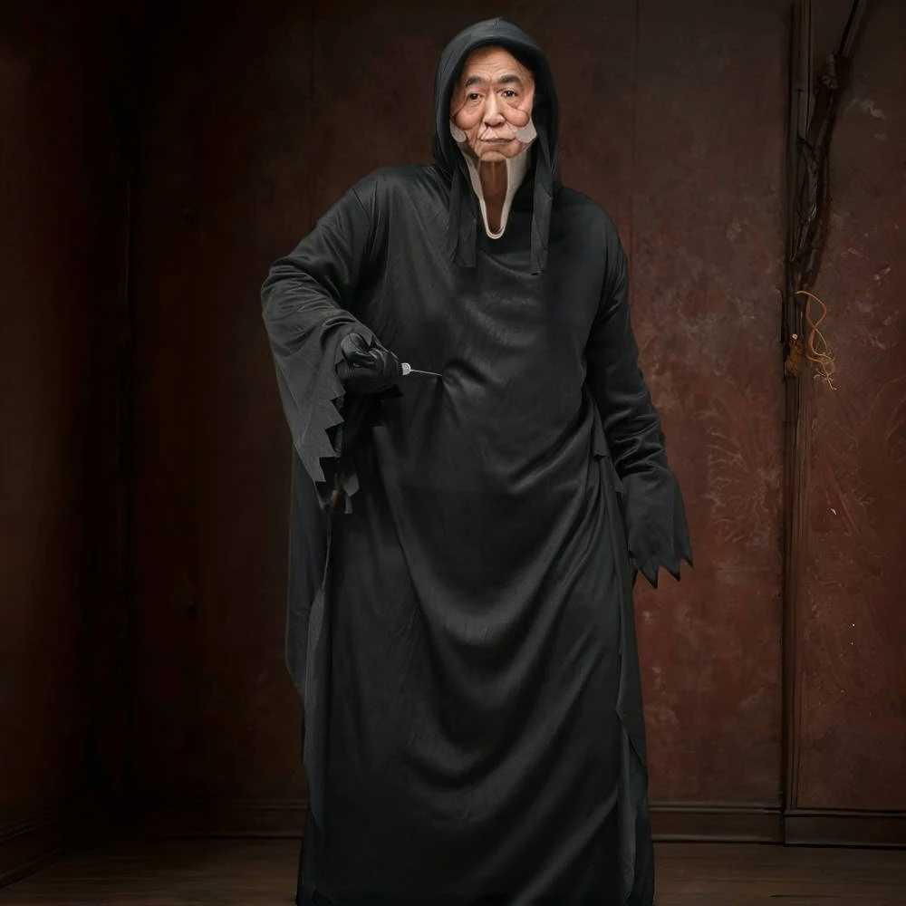 Adult Halloween S Ghost Costume Reaper Cosplay Death Dress up Props for Prom Men Horrible Movie Halloween Carnival Suit L250918