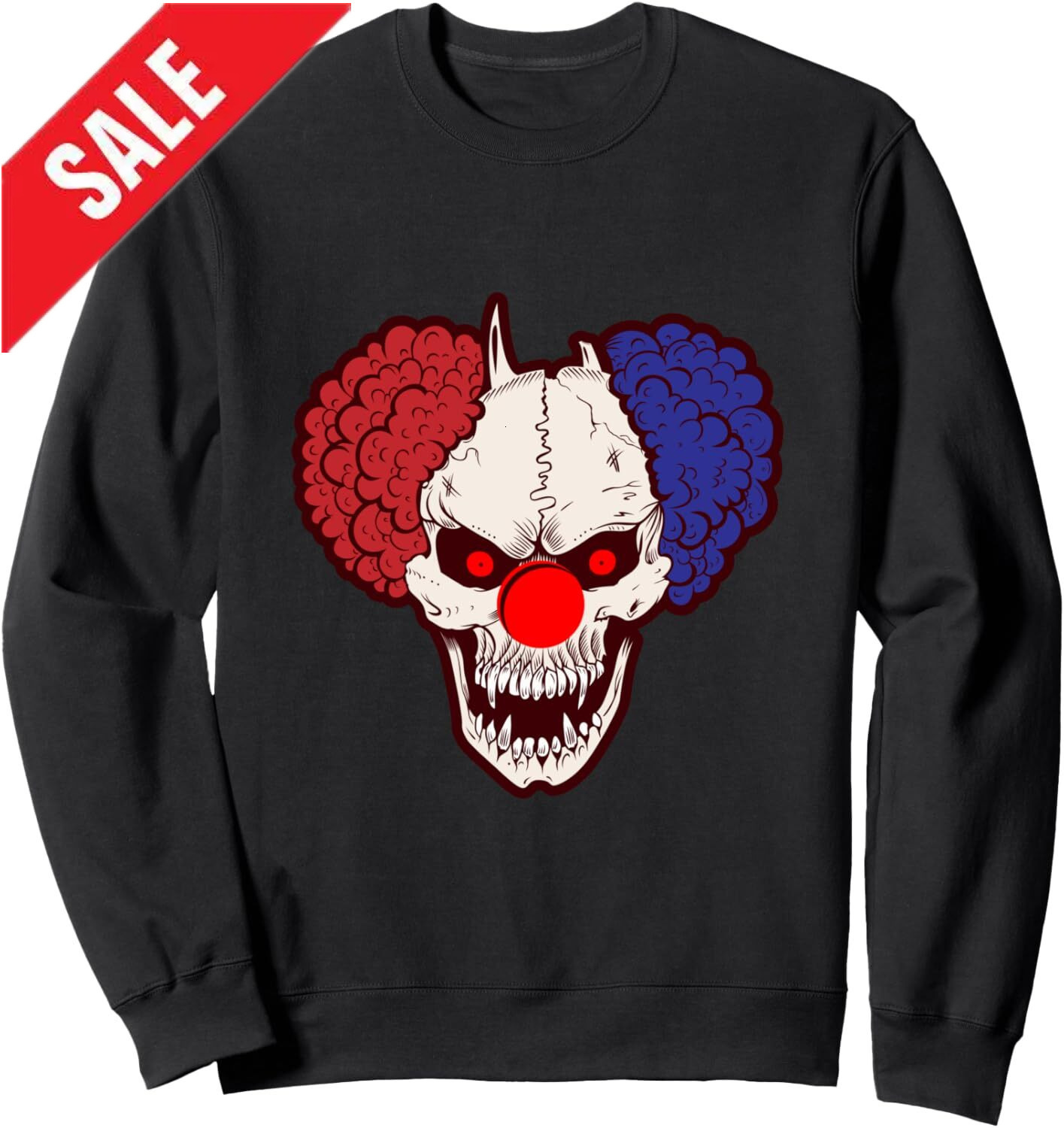 Long Sleeve Shirts for Men sweatshirt Skeleton Clown Horror Halloween, Scary nightmare Sweatshirt T shirt Tee Streetwear Casual tops clothes 2025