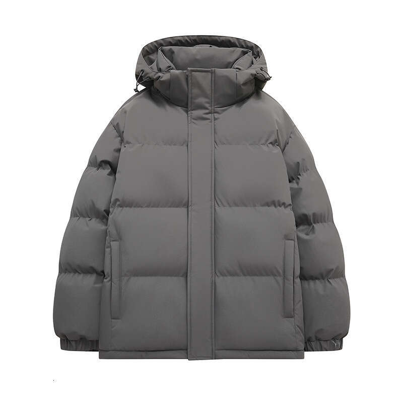 Winter New Down Men Hooded Thickened Couple Puffer Jacket Trendy Loose Fit Warm Cotton Coat