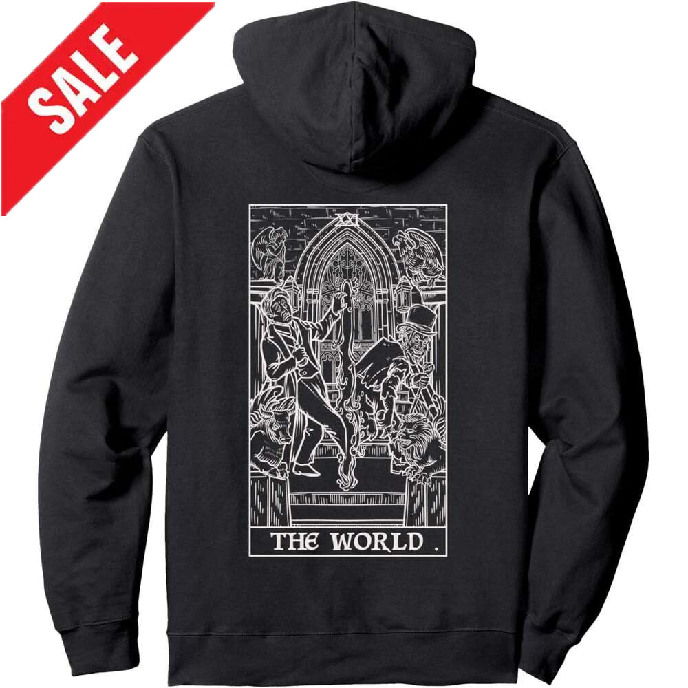 Hoodie for Mens Womens The World Tarot Card Dr Jekyll Mr Hyde Halloween Goth Horror Pullover Hoodie Graphic Hoodies Sweatshirt Pullover Long Sleeve 20