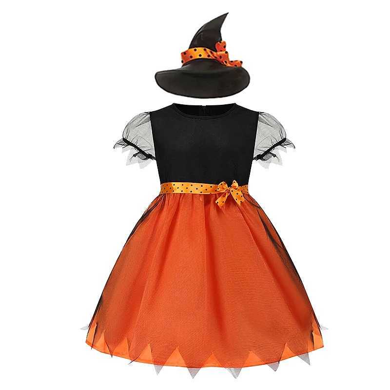 Vampire Halloween Costume for Kids Witch Ghost Bride Gothic Cosplay Dress Carnival Party Clothes Halloween Dress Up Dress L250918