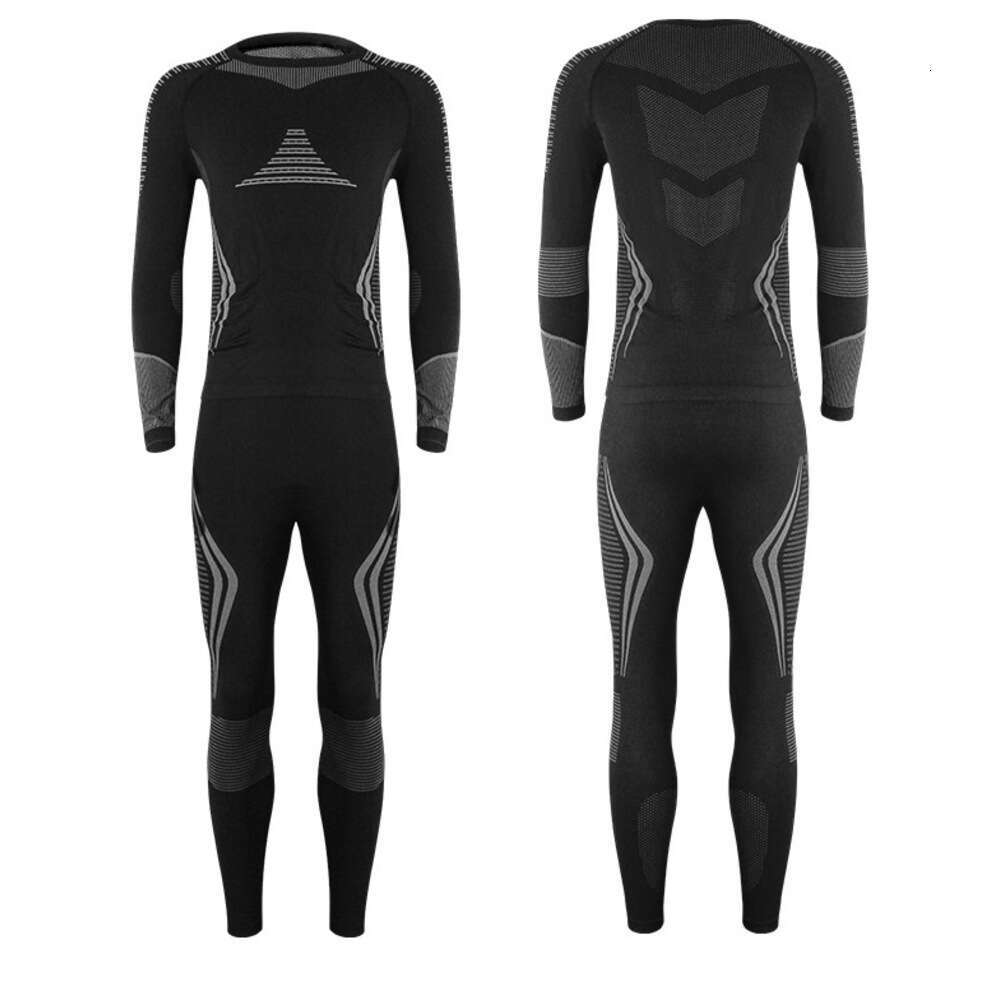 Men Women Ski Thermal Underwear Sets Quick Dry Functional Compression Tracksuit Tight Snowboarding Tops and Pants Adult