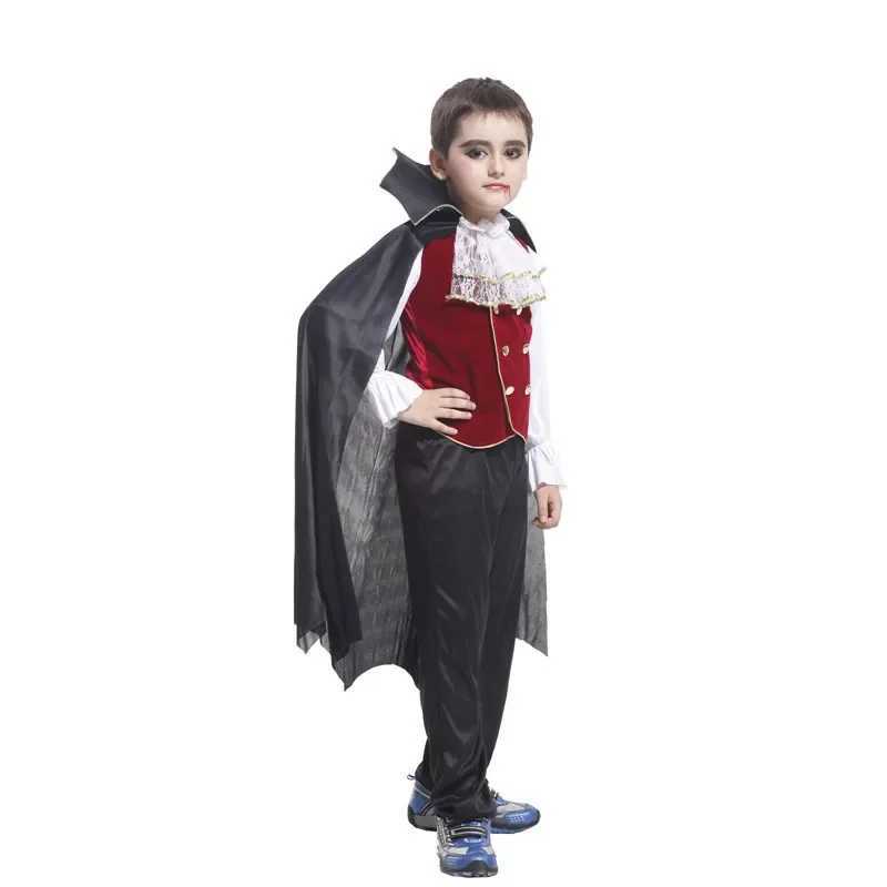 Boys Halloween Vampire Cosplay Costume for Kids Carnival Party Dress up Outfit Children Role Play Costumes 1 W L250918