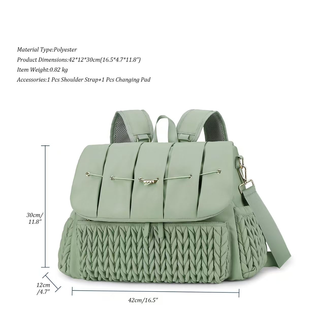 Designer Bag Large Capacity Diaper Stroller Waterproof Mummy Maternity Nappy Travel Baby Nursing Multifunction Tote Bag