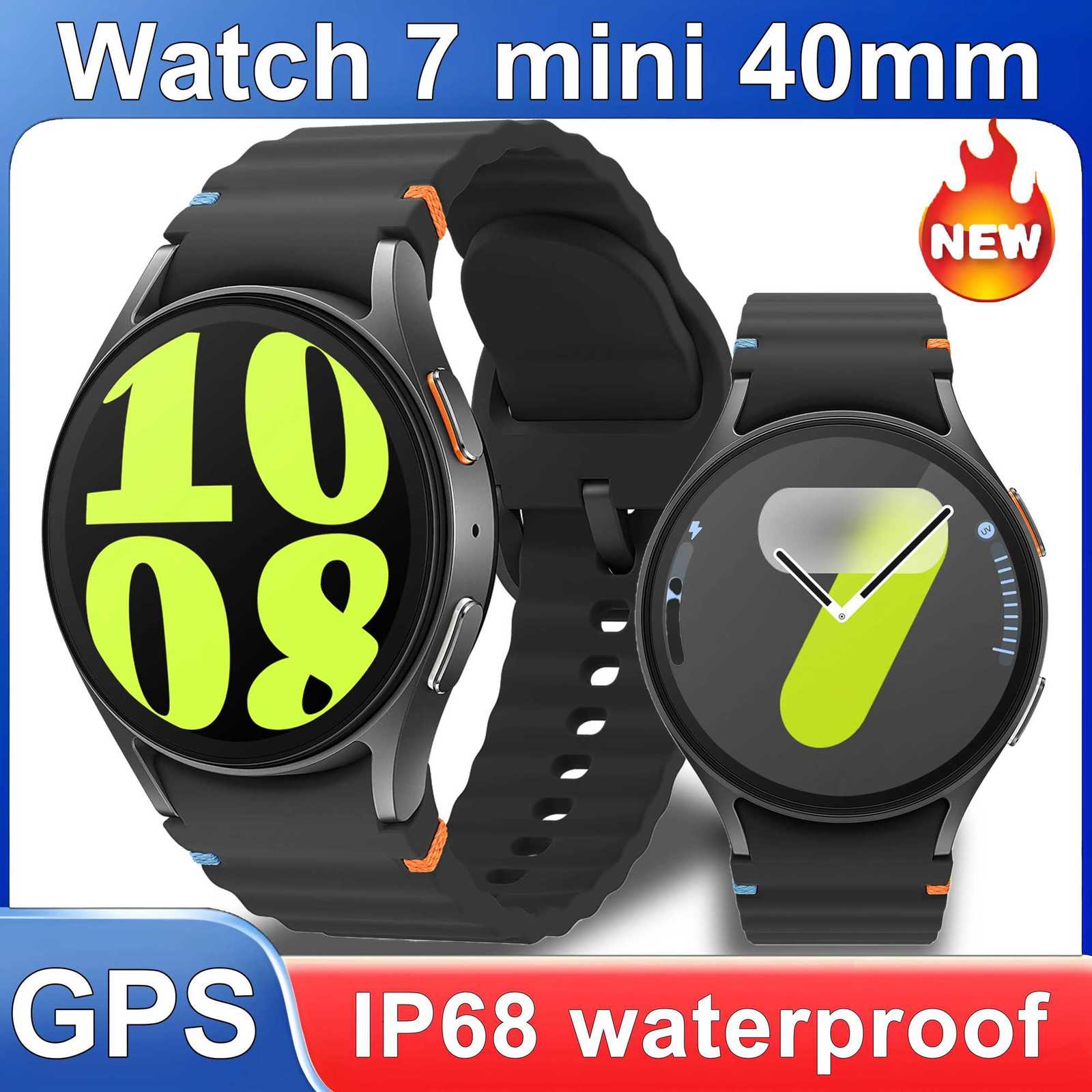 2025New Watch 7 mini Fashion Smart Watches 13inch 40mm GPS Track NFC Rate health call Sports mode Smart Watch Y250919
