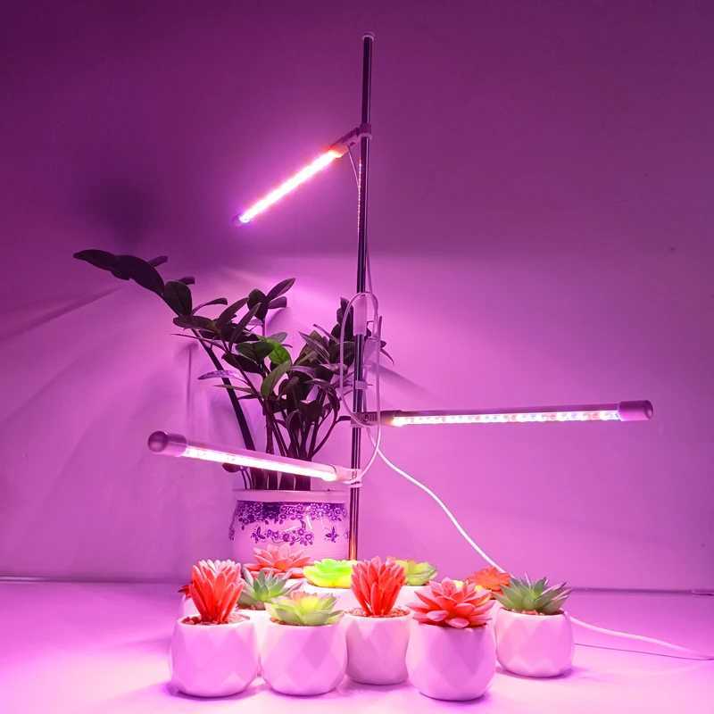 LED Grow Light Full Spectrum Plant Growing Lamp with Timer for Indoor Plant Dimmable Plant Light for Hydroponic Seedling Herb C250919