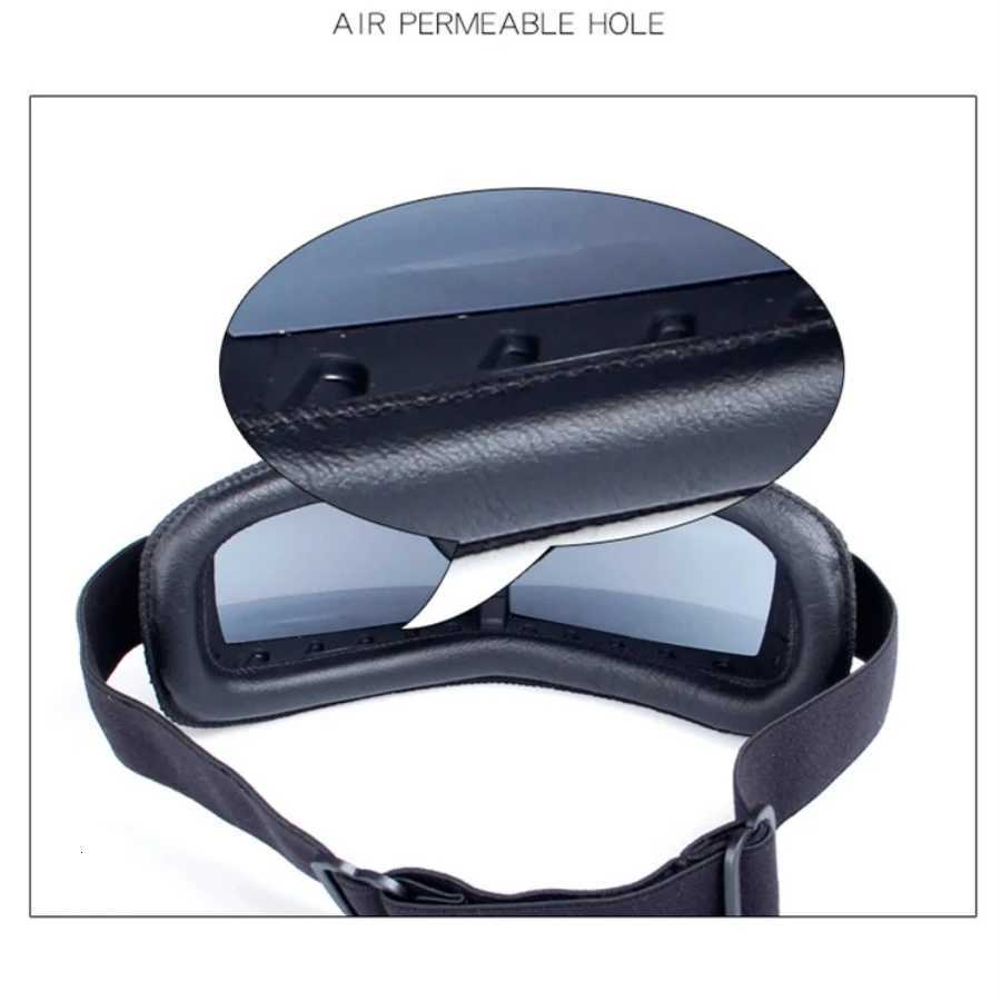 Best Selling Vintage Goggs Motorcyc ather Goggs Glasses Cruiser Folding Goggs Newest Sunglasses Motocross Safety Y250919