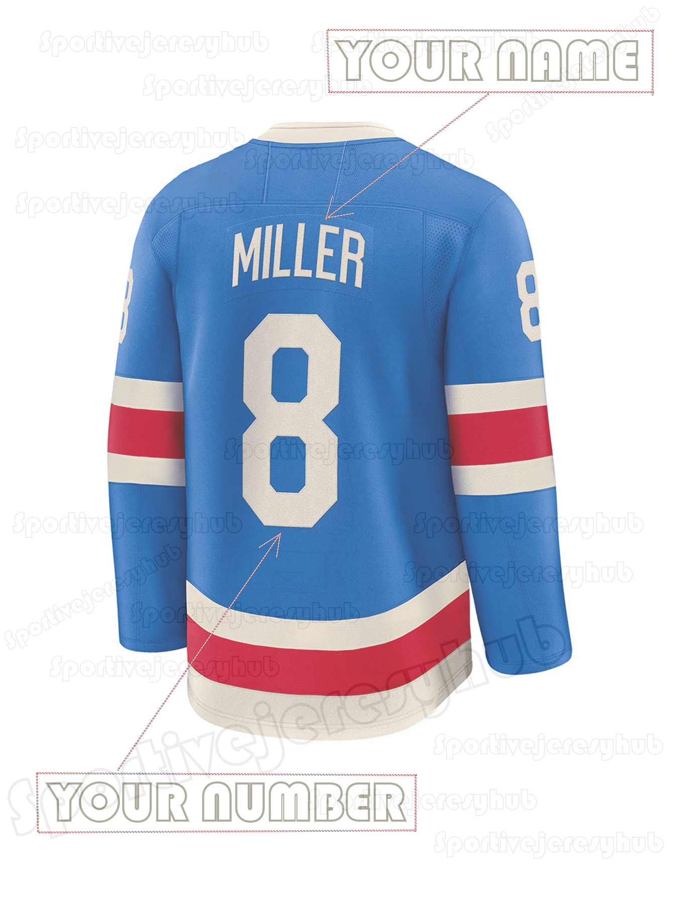 Rempe 2025-26 Hockey Jersey Shesterkin Panarin Kreider Fox Miller Trocheck Lafreniere Zibanejads Gretzky Custom Double-Reinforced Stitching