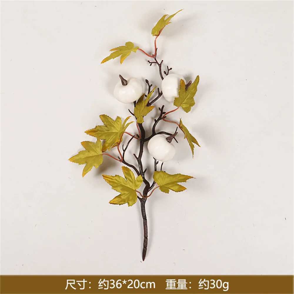 Autumn Thanksgiving Decor Maple Leaf Bunches Potted Plants Halloween Fall Decorations Artificial Greenery For Home Table C250919