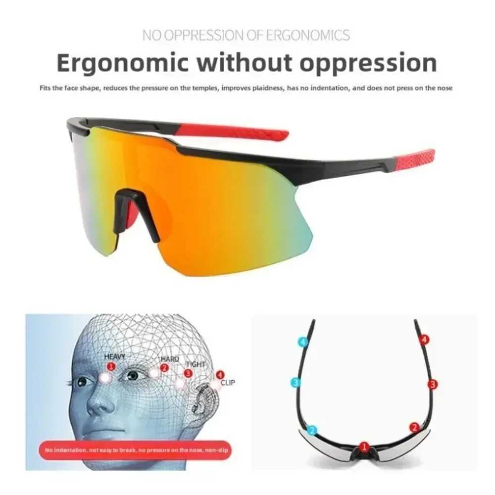 Durable UV400 Sun Glasses Antiultraviolet Lightweight Frame Skiing Eyewear Cycling Sunglasses Cycling J250919