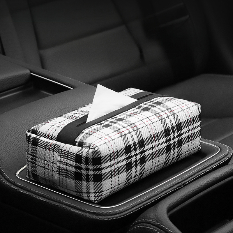 Designer Retro Furniture Tissue Box PU Napkin Holder Desktop Bedroom Coffee Table Paper Drawer Leather Car Universal Organizer Classic Letter ddmythur