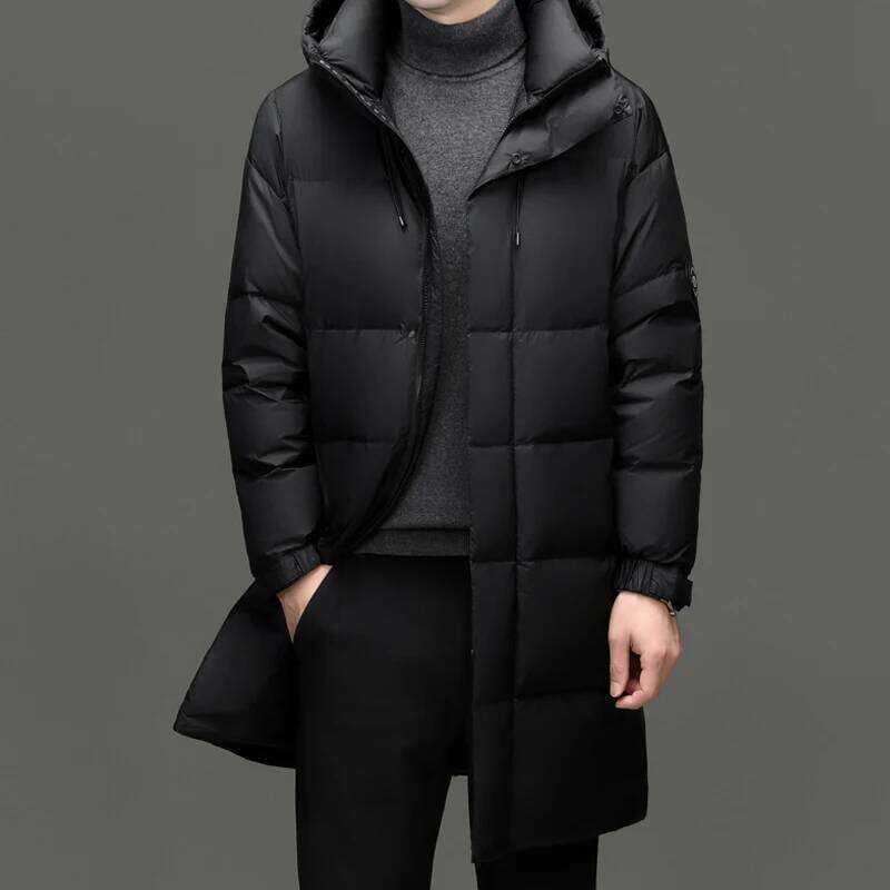 2024 winter Men's Jacket 90% white Duck Casual Down coat Men Thick Hooded Parka male Thicke Warm Coat Big Size 4XL