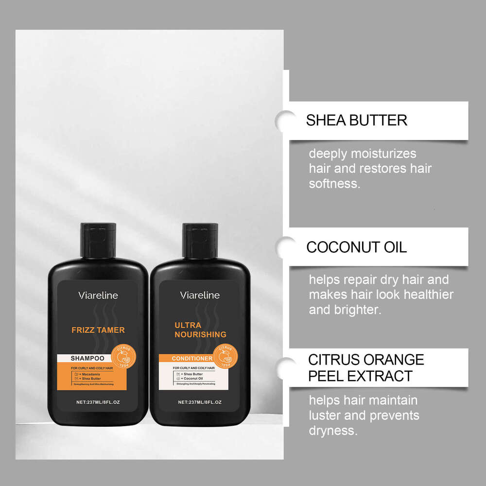 Viareline Men's Moisturizing Moisturizing, Smoothing Shining Hair Cleansing and Care Set